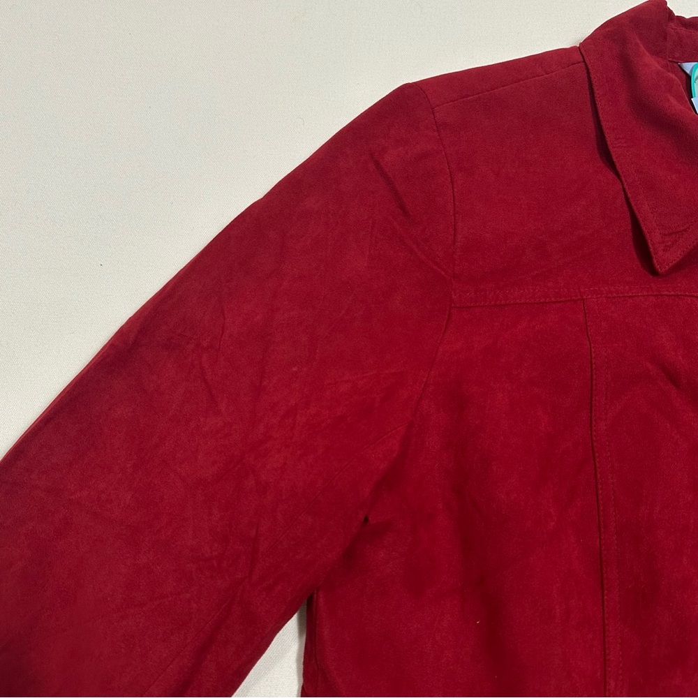 Denver Hanes Cozy Classics Ruban Red Women’s Jacket Size L - Picture 4 of 13